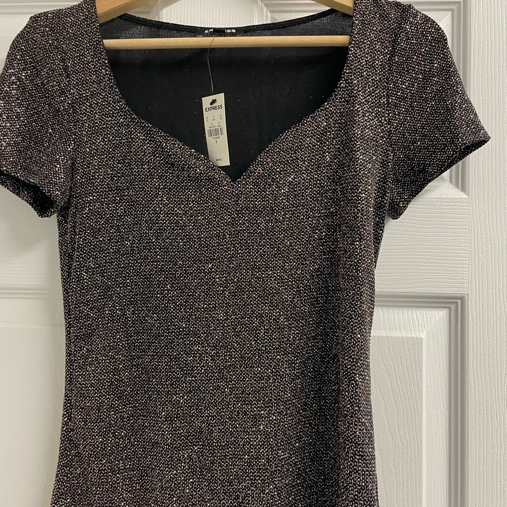 Colorful & sparkling Short Sleeve Top